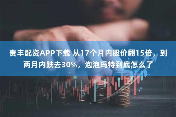 贵丰配资APP下载 从17个月内股价翻15倍，到两月内跌去30%，泡泡玛特到底怎么了