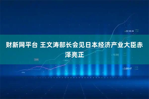 财新网平台 王文涛部长会见日本经济产业大臣赤泽亮正